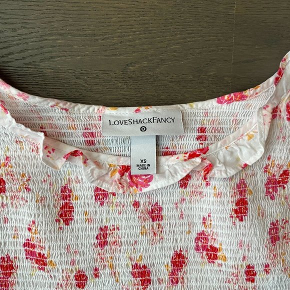 LoveShackFancy x Target "Cosette" long ruffle dress with lace trim. Size XS, NWT - Picture 3 of 7